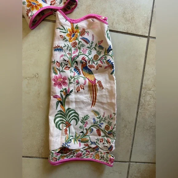 Farm Rio Delicate Forest Pink Mini Dress NWT - Picture 11 of 14